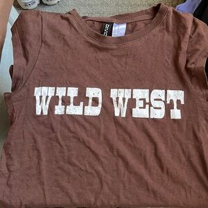 Cropped Wild West t shirt